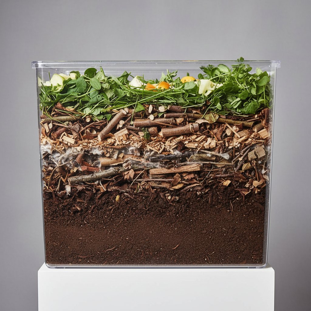 Vermicomposting setup