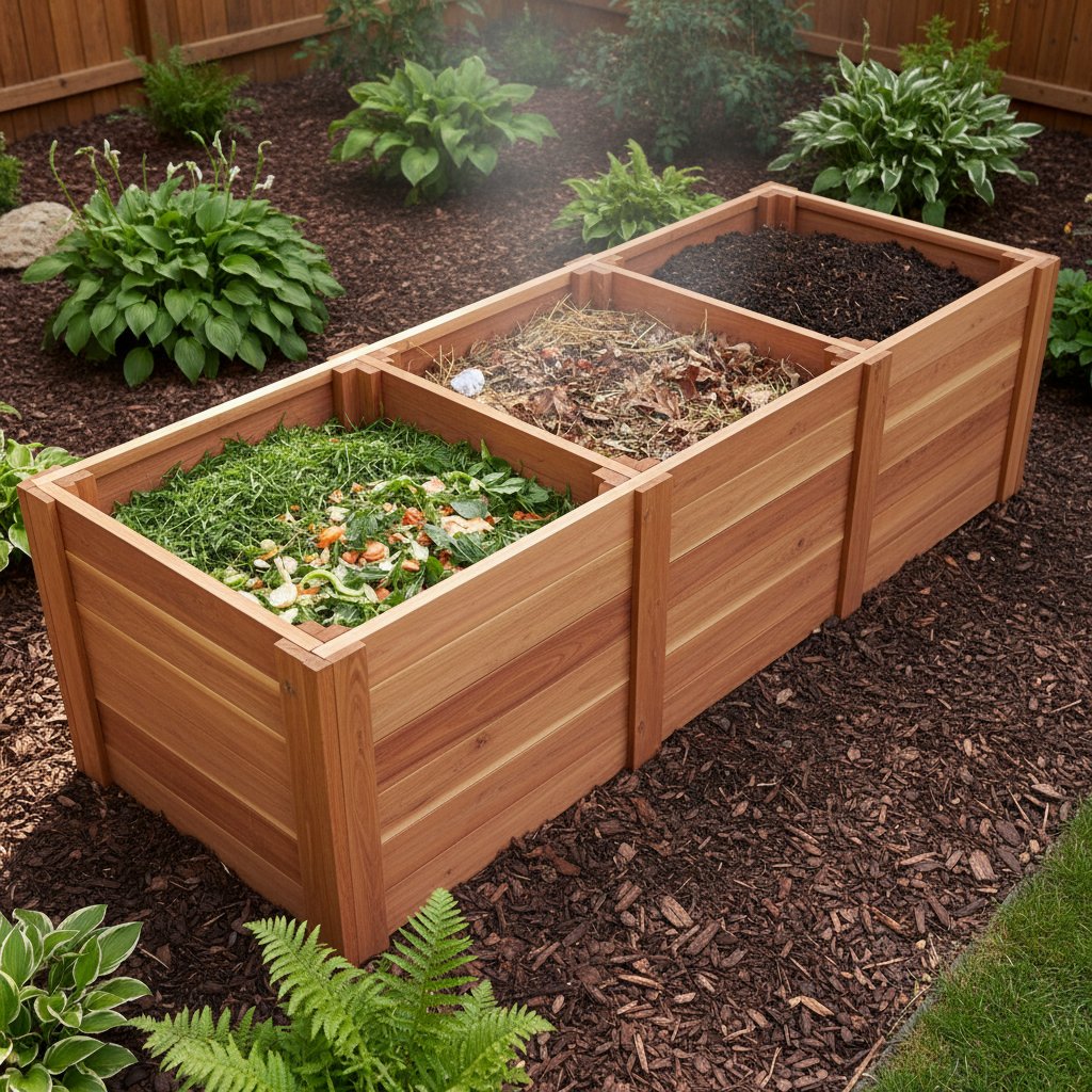 Urban garden composting system